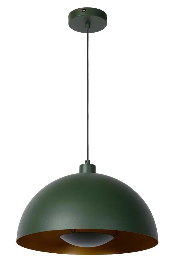 Lucide SIEMON - Lámpara colgante - Ø 40 cm - 1xE27 - Verde - UIT